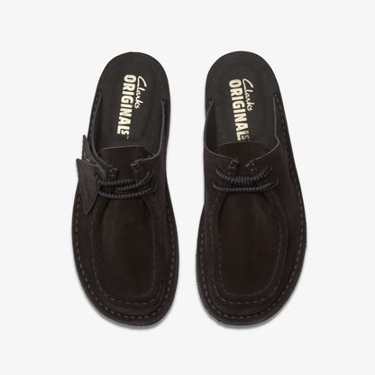 Clarks Desert Nomad Mule Black Suede