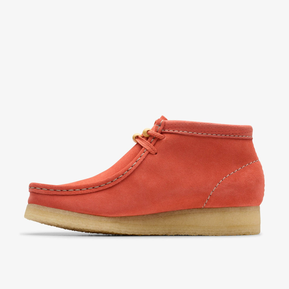 Clarks Wallabee Boot Coral Suede