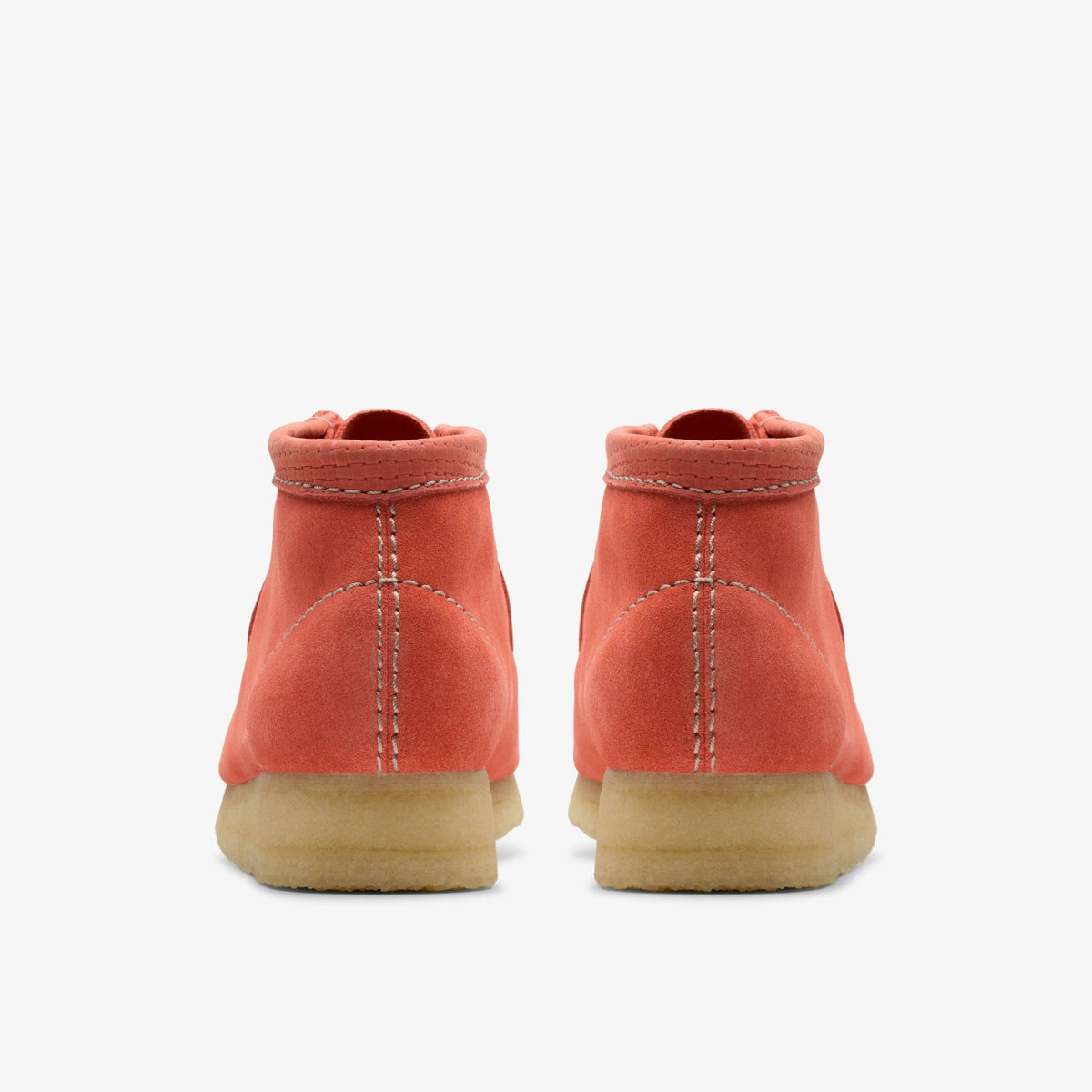 Clarks Wallabee Boot Coral Suede