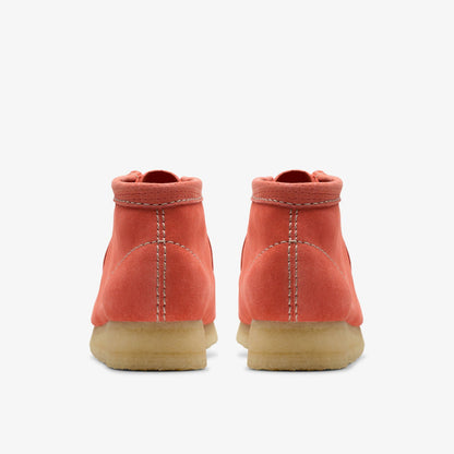 Clarks Wallabee Boot Coral Suede