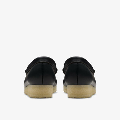 Clarks Wallabee Loafer HBIT Black/White Leather