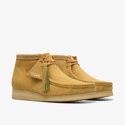 Clarks Wallabee Boot Golden Tan Suede