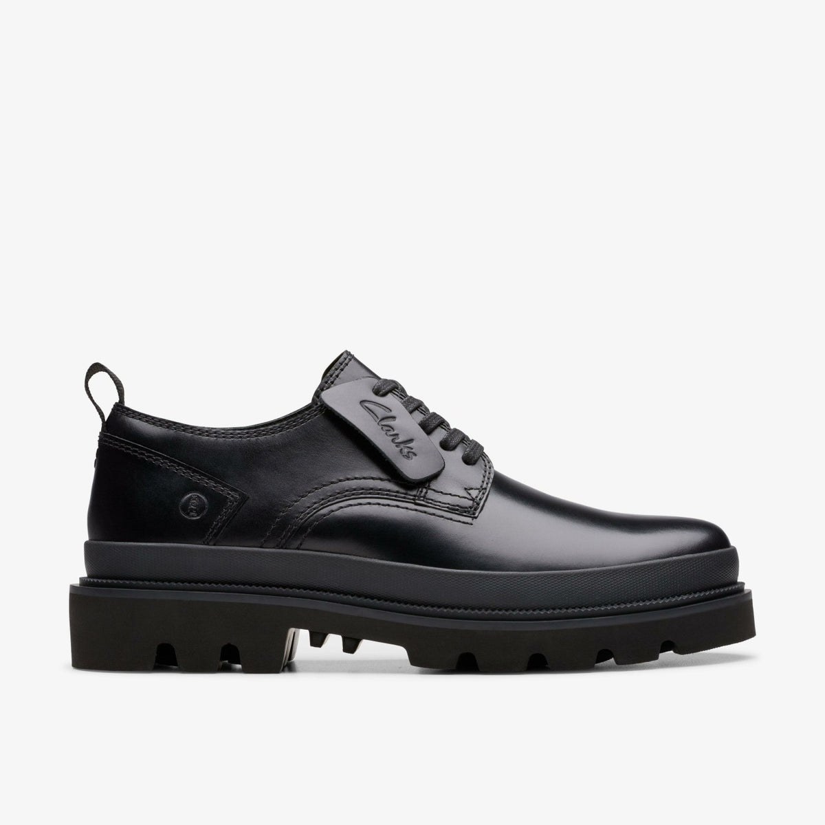 Clarks Badell Lace Black Leather