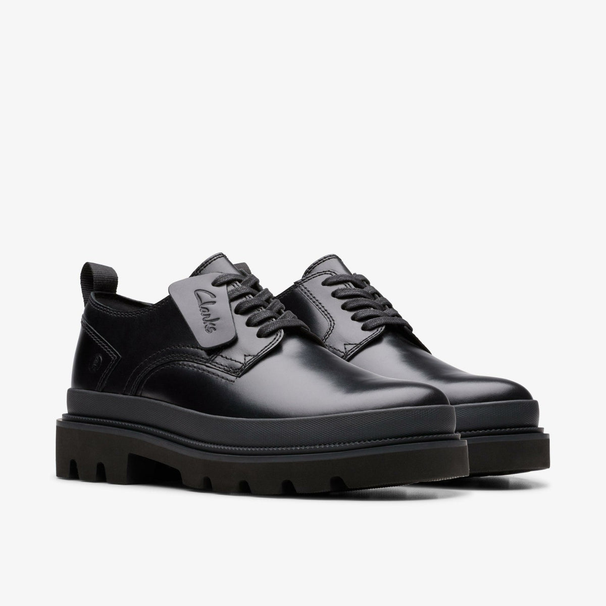 Clarks Badell Lace Black Leather