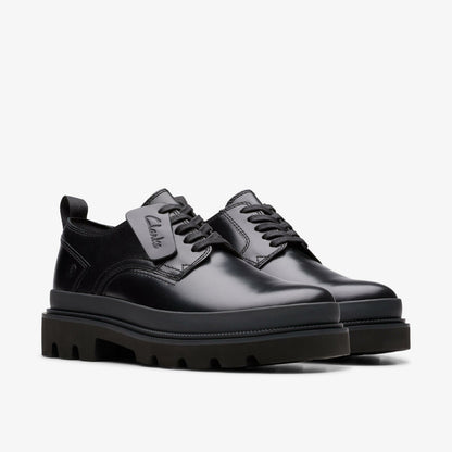 Clarks Badell Lace Black Leather