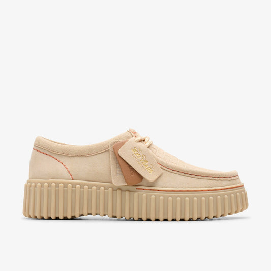 Clarks Torhill Bee Ecru Suede