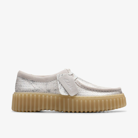 Clarks Torhill Bee Silver Metallic