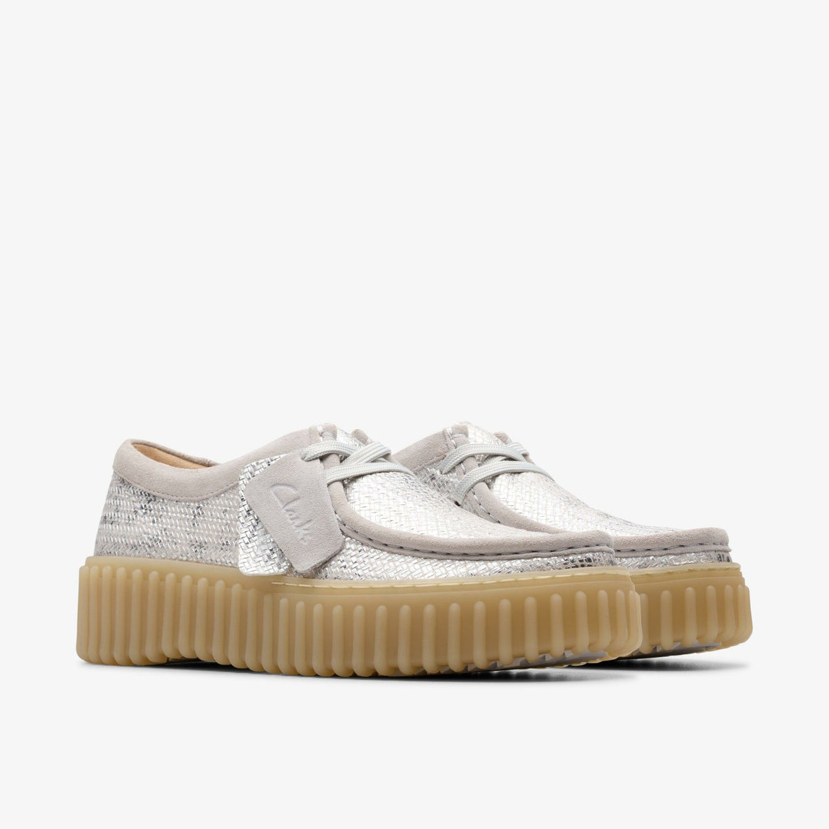 Clarks Torhill Bee Silver Metallic