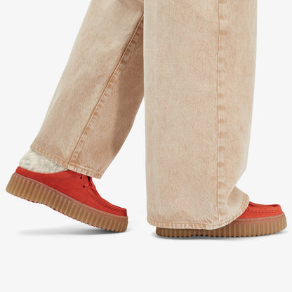 Clarks Torhill Mule Coral Suede