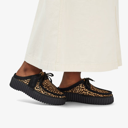 Clarks Torhill Mule Leopard Print