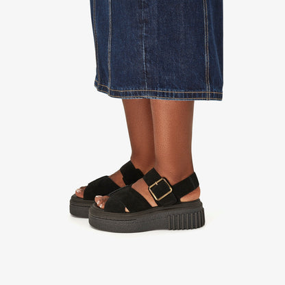 Clarks Evamar Wish Black Suede