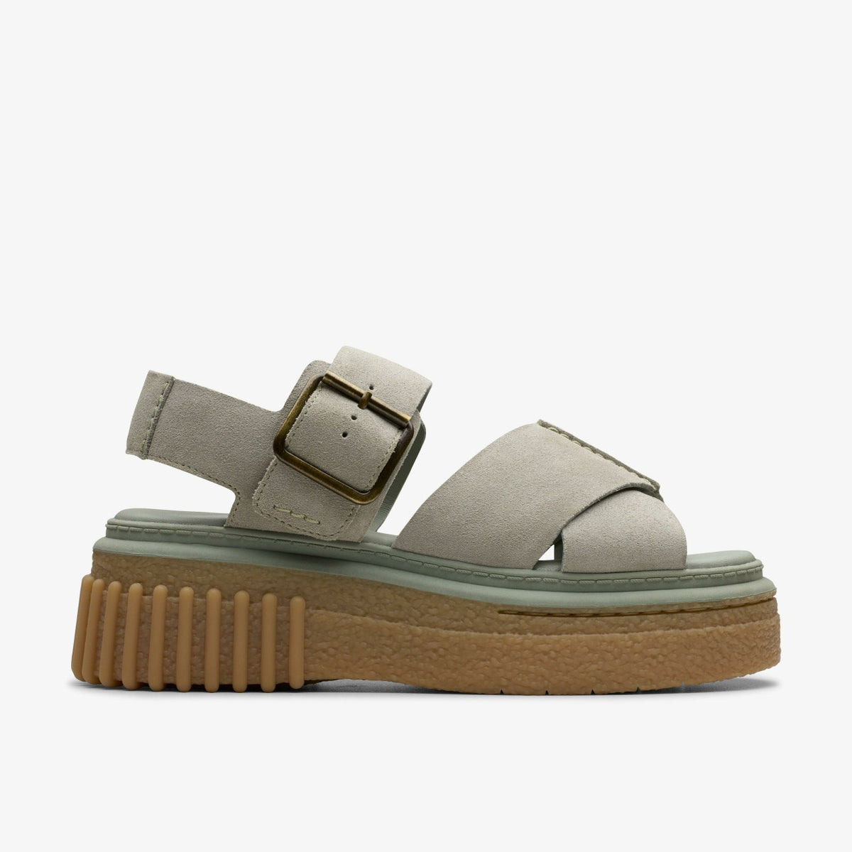 Clarks Evamar Wish Light Green Suede
