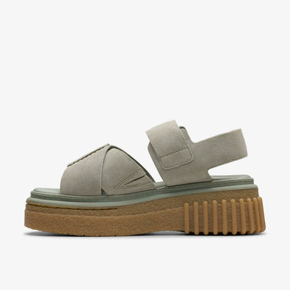 Clarks Evamar Wish Light Green Suede