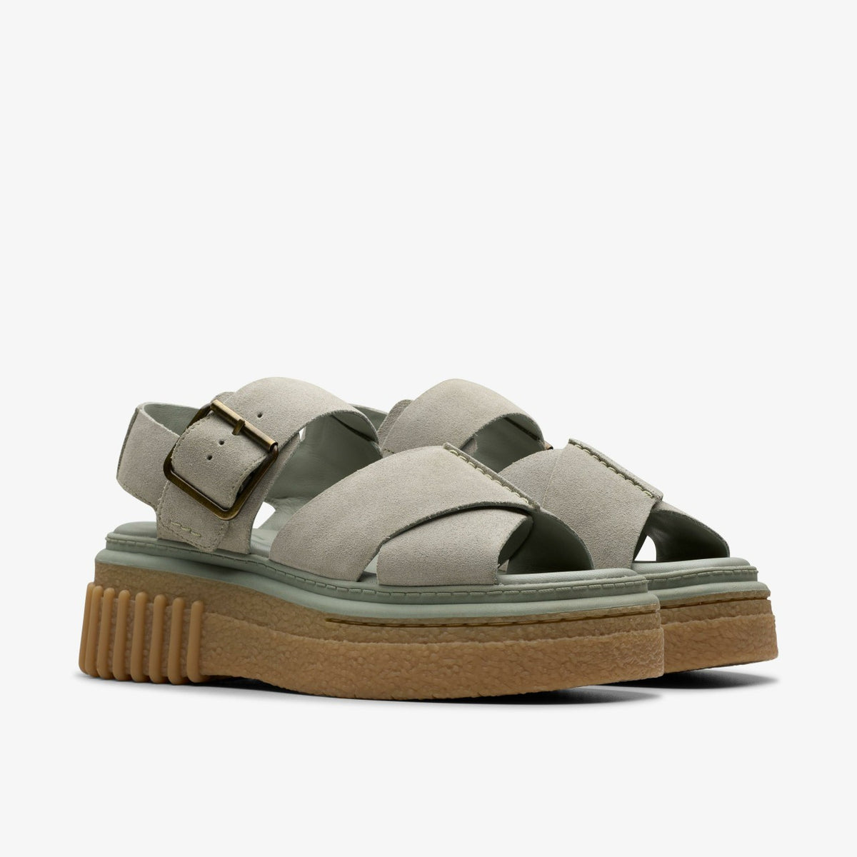 Clarks Evamar Wish Light Green Suede