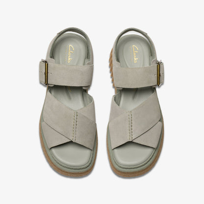 Clarks Evamar Wish Light Green Suede