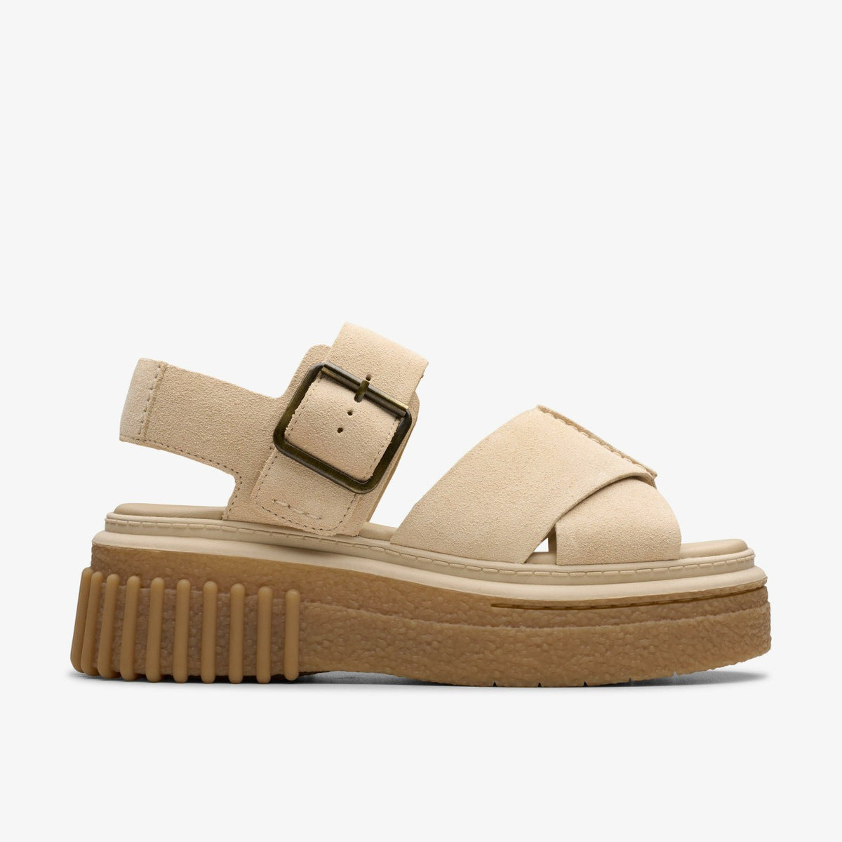 Clarks Evamar Wish Ecru Suede