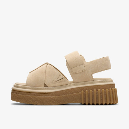 Clarks Evamar Wish Ecru Suede