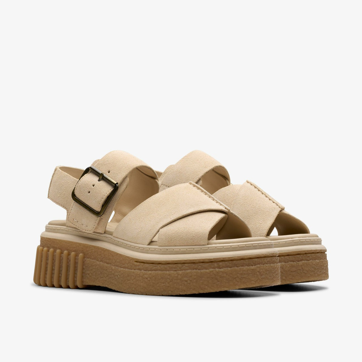 Clarks Evamar Wish Ecru Suede