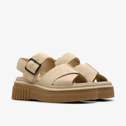 Clarks Evamar Wish Ecru Suede
