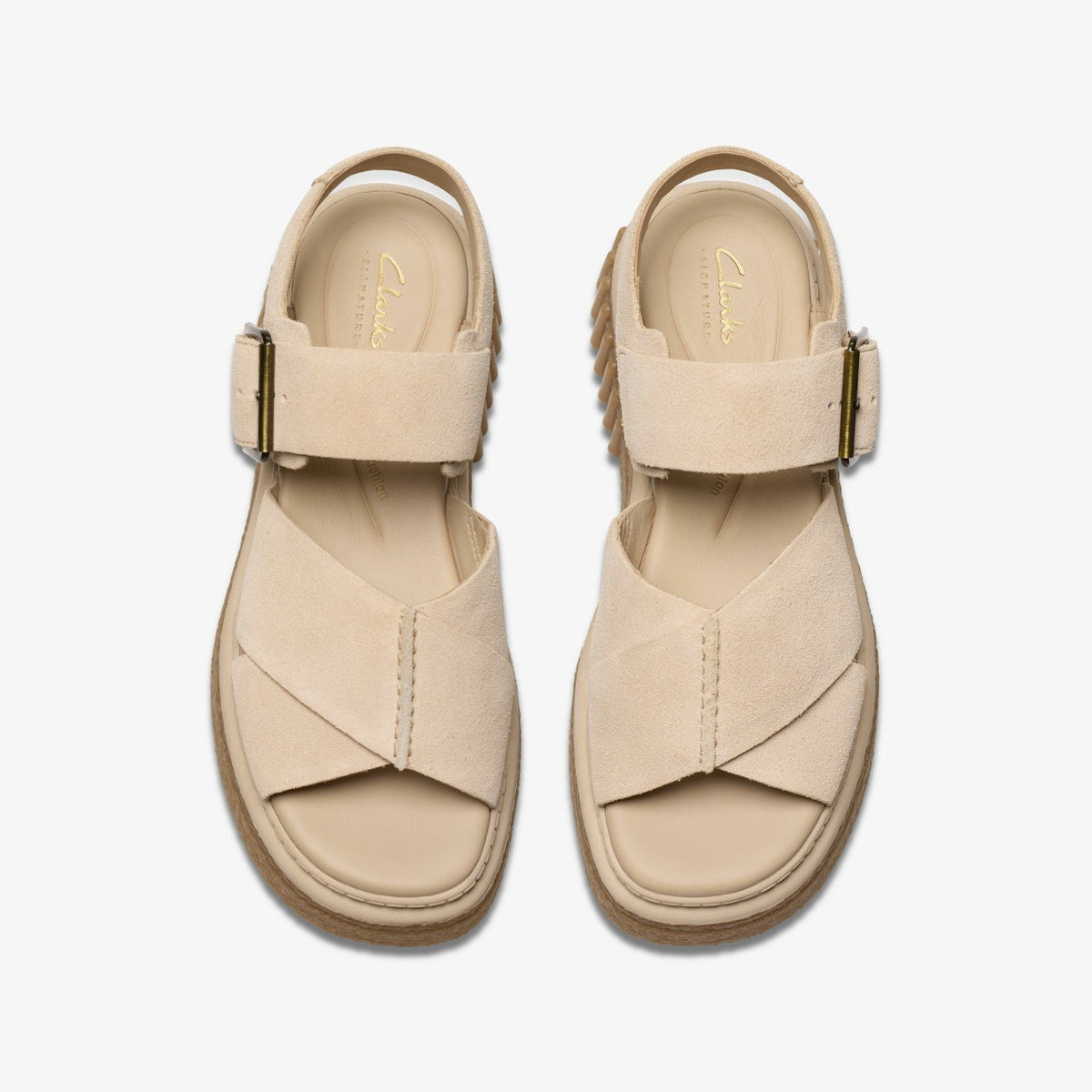 Clarks Evamar Wish Ecru Suede