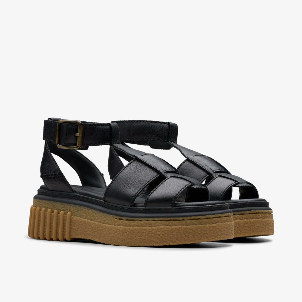 Clarks Evamar Sun Black Leather