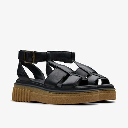 Clarks Evamar Sun Black Leather