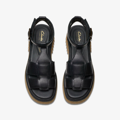 Clarks Evamar Sun Black Leather