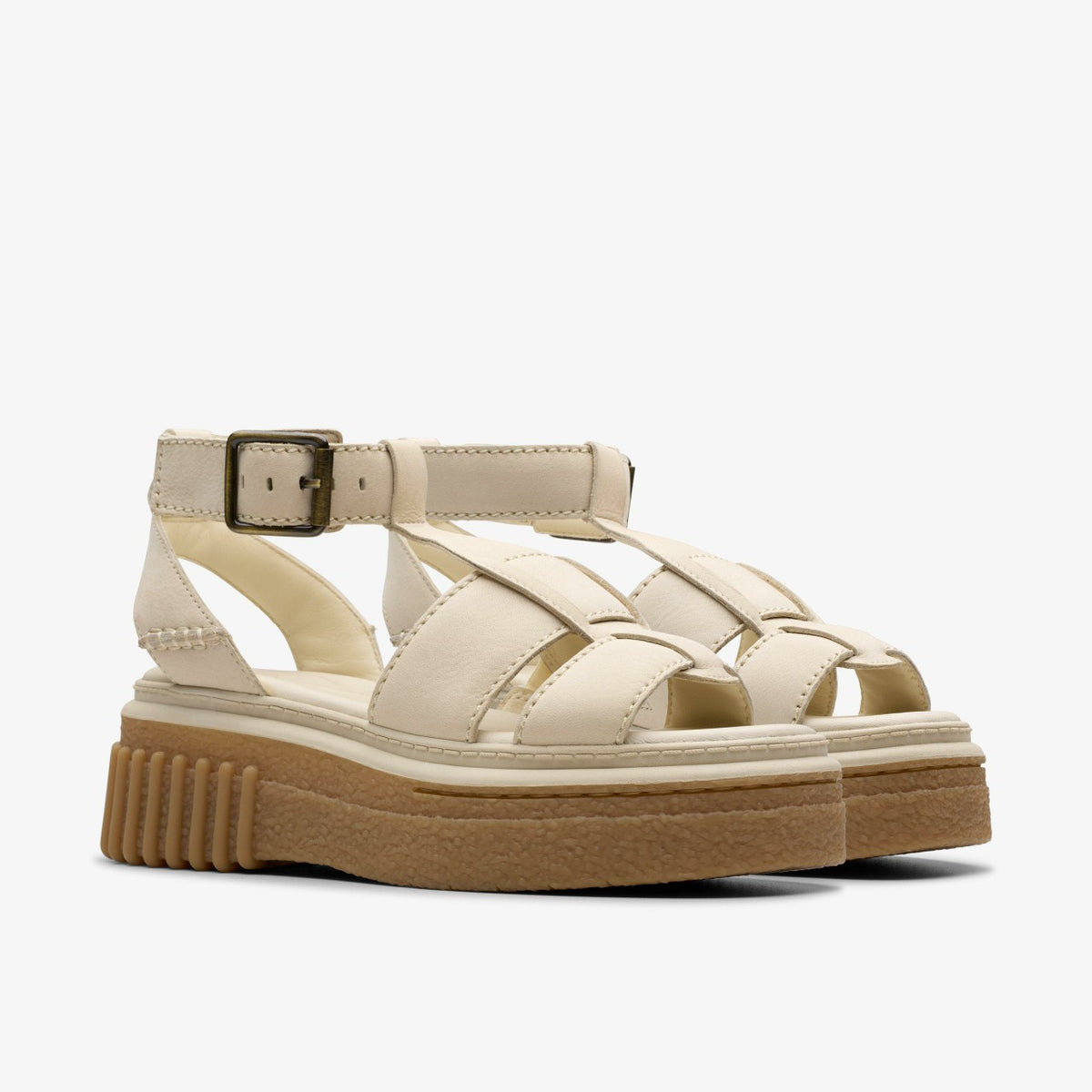 Clarks Evamar Sun Cream Leather