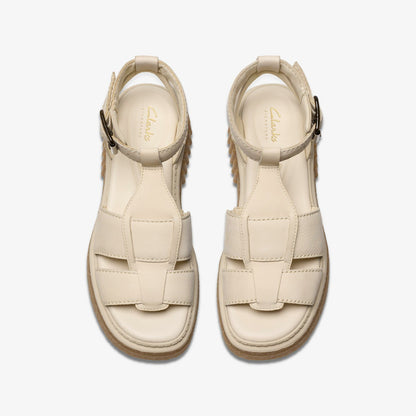 Clarks Evamar Sun Cream Leather