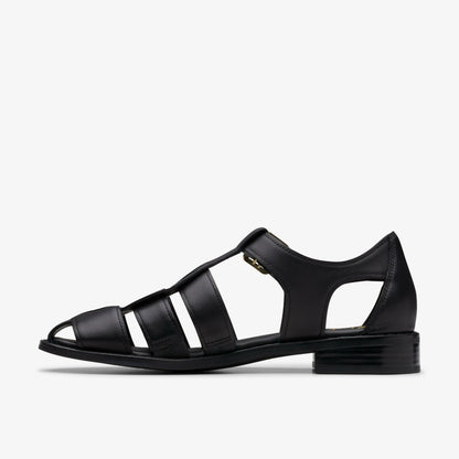 Clarks Hana Sun Black Leather