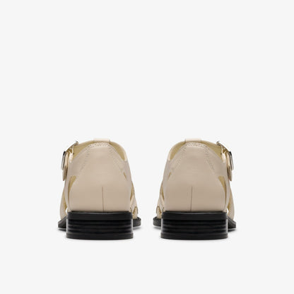 Clarks Hana Sun Off White Leather