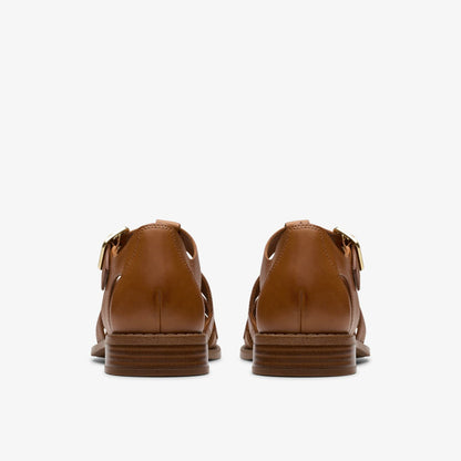 Clarks Hana Sun Tan Leather