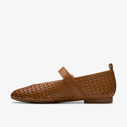 Clarks Fawna Jane Tan Leather