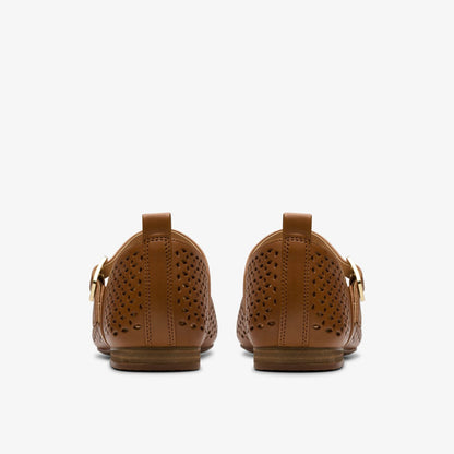 Clarks Fawna Jane Tan Leather