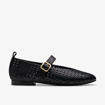 Clarks Fawna Jane Black Leather