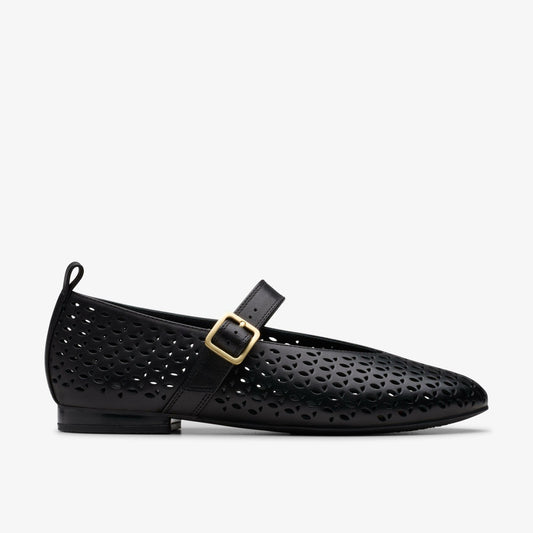 Clarks Fawna Jane Black Leather