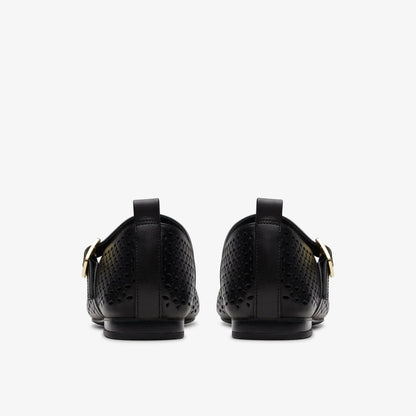 Clarks Fawna Jane Black Leather
