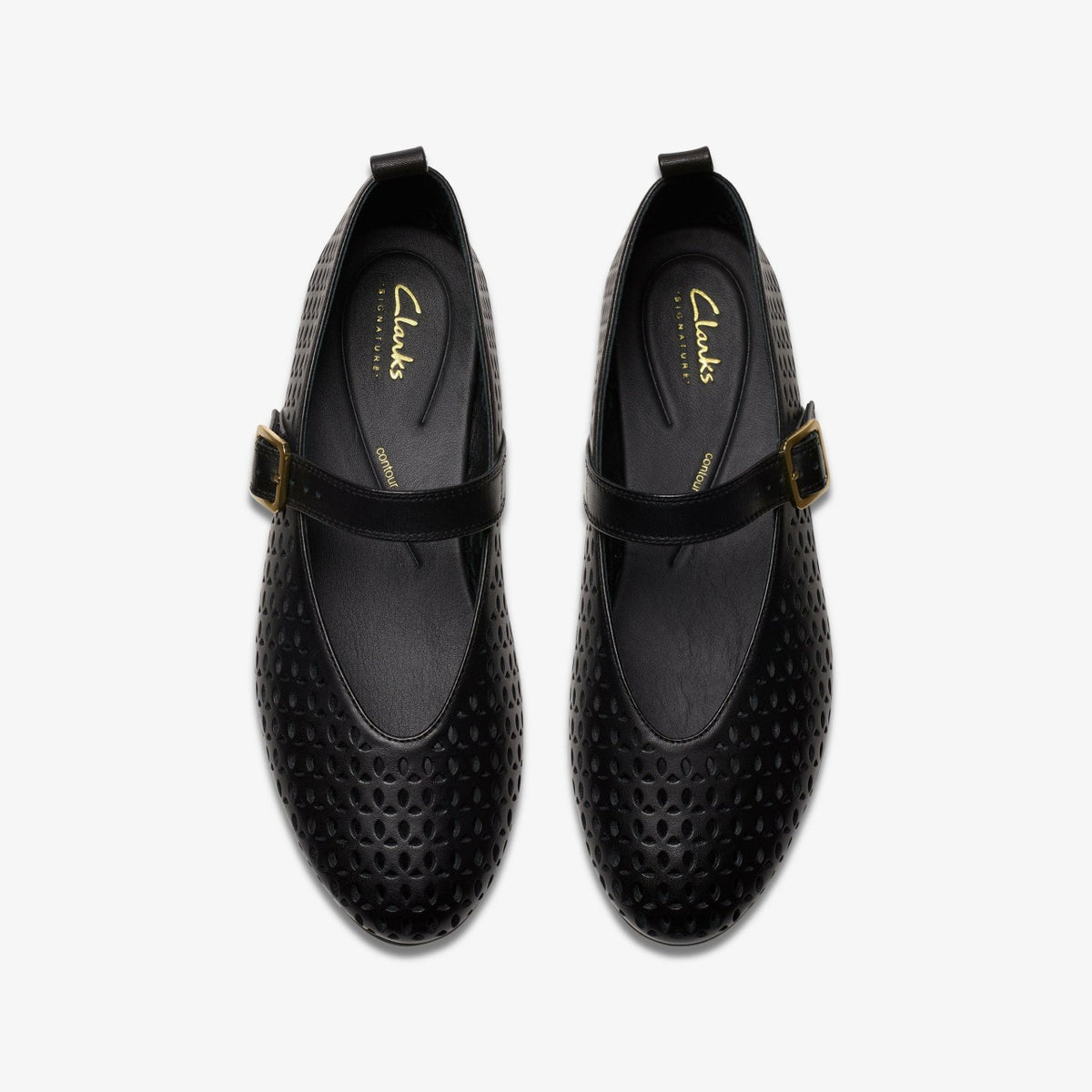 Clarks Fawna Jane Black Leather