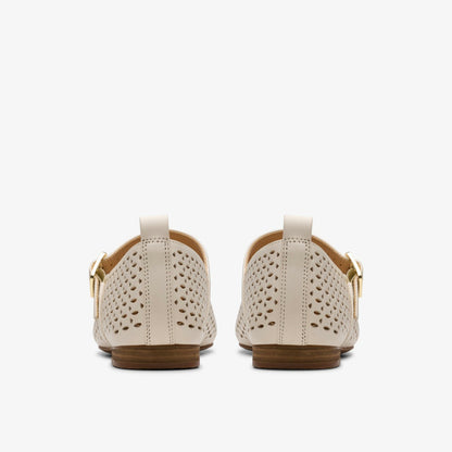 Clarks Fawna Jane Cream Leather