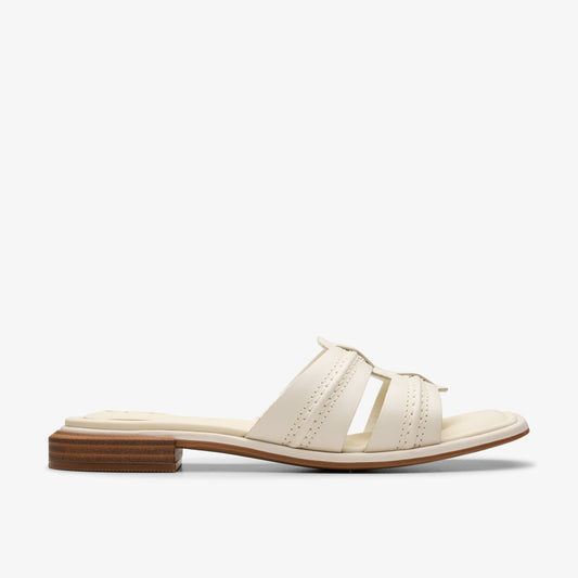 Clarks Ariany Mule Cream Leather
