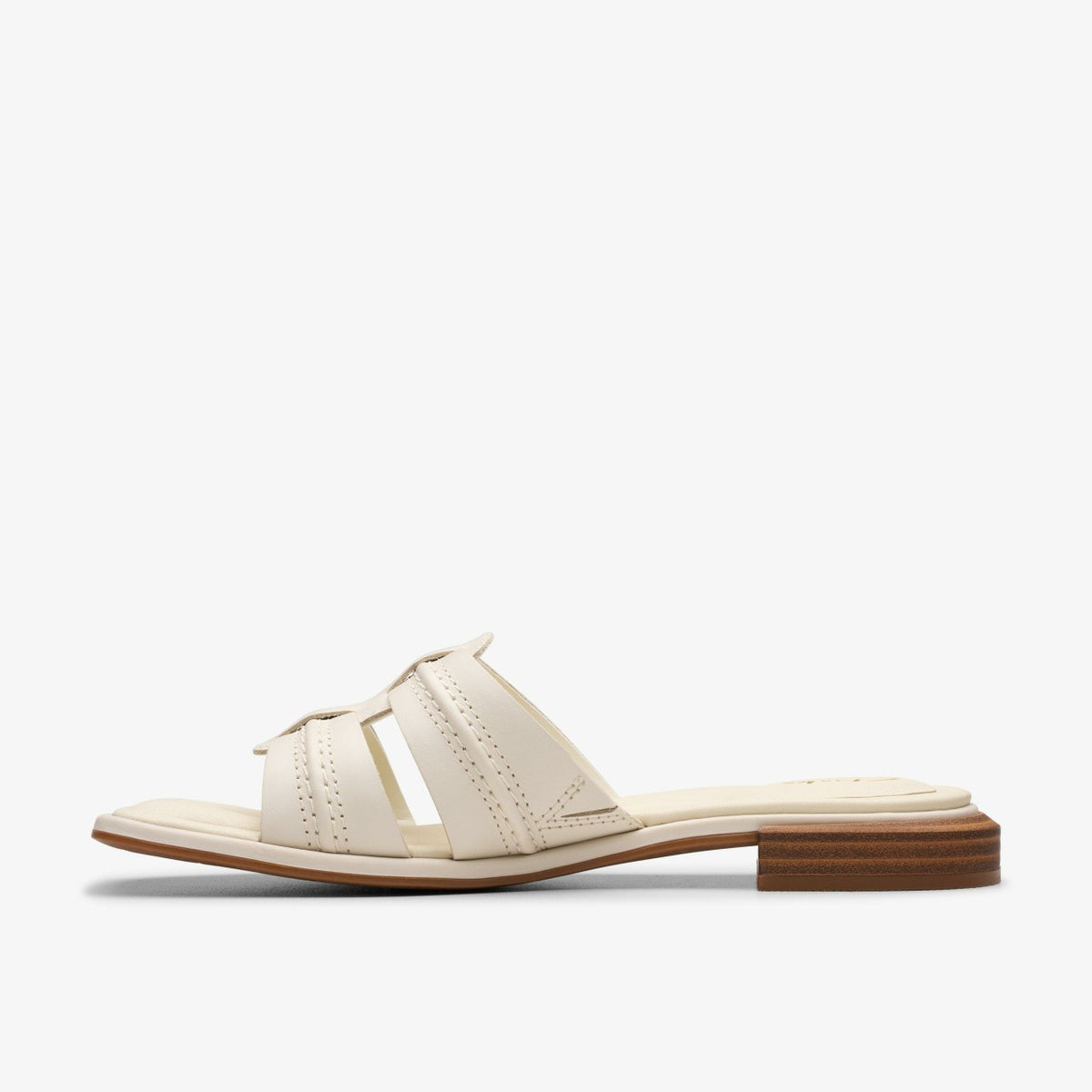 Clarks Ariany Mule Cream Leather