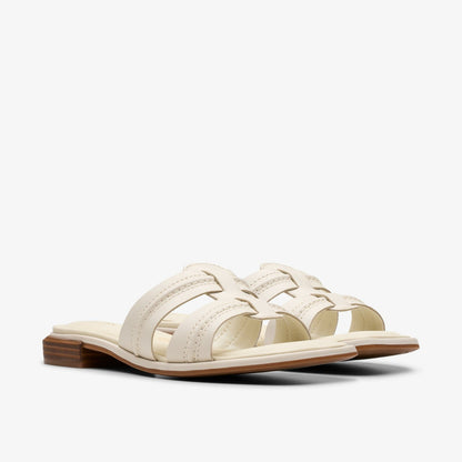 Clarks Ariany Mule Cream Leather