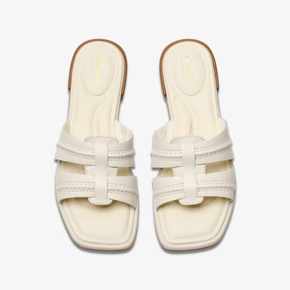 Clarks Ariany Mule Cream Leather