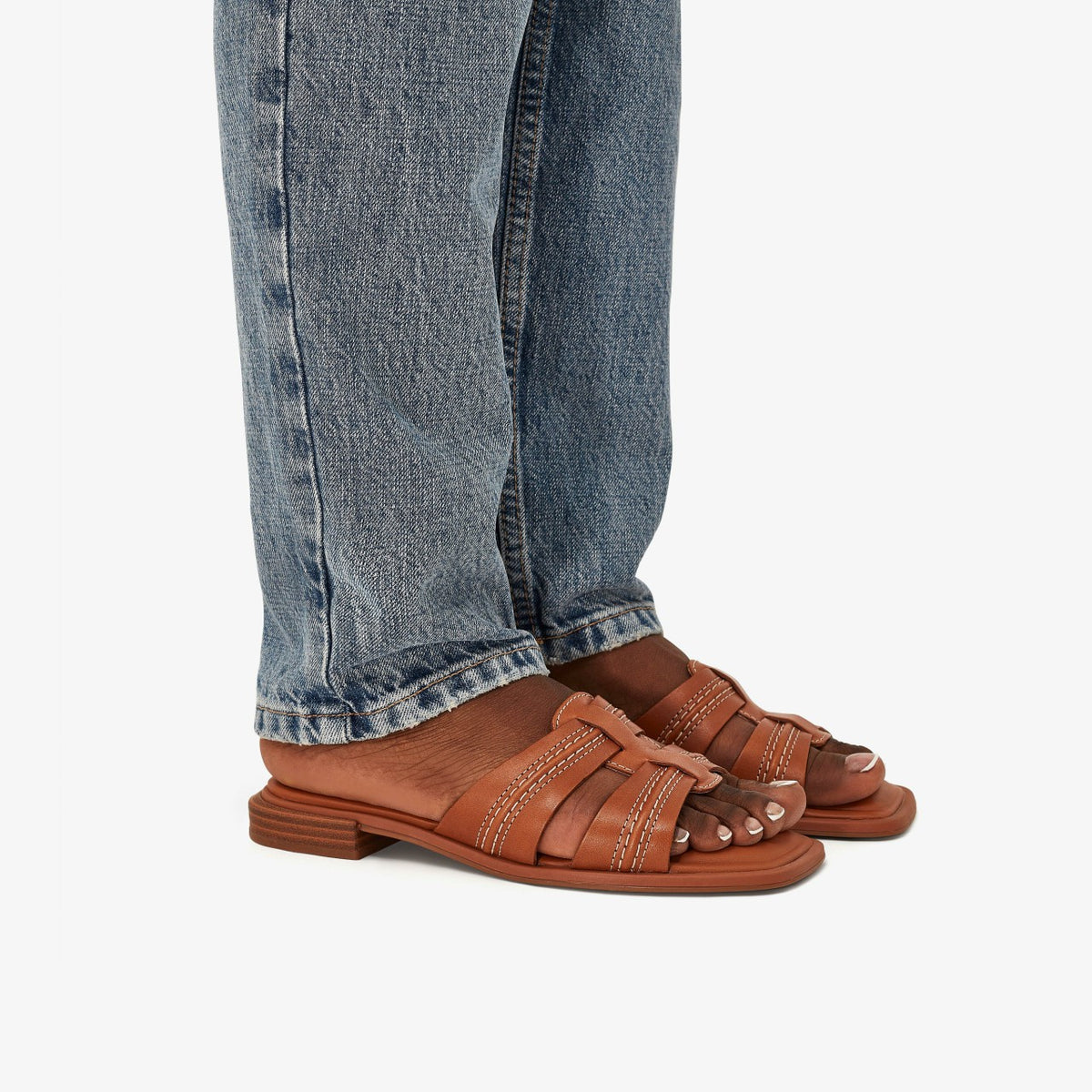 Clarks Ariany Mule Tan Leather