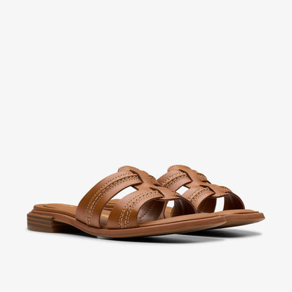Clarks Ariany Mule Tan Leather