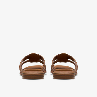 Clarks Ariany Mule Tan Leather