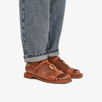 Clarks Ariany Sling Tan Leather