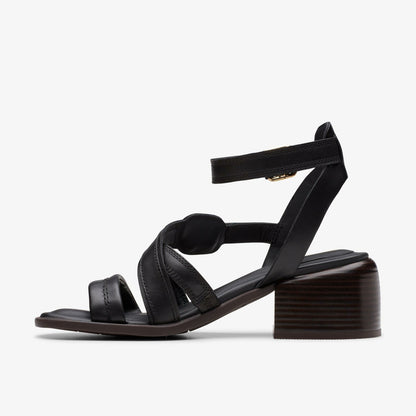 Clarks Morwyn Strap Black Leather