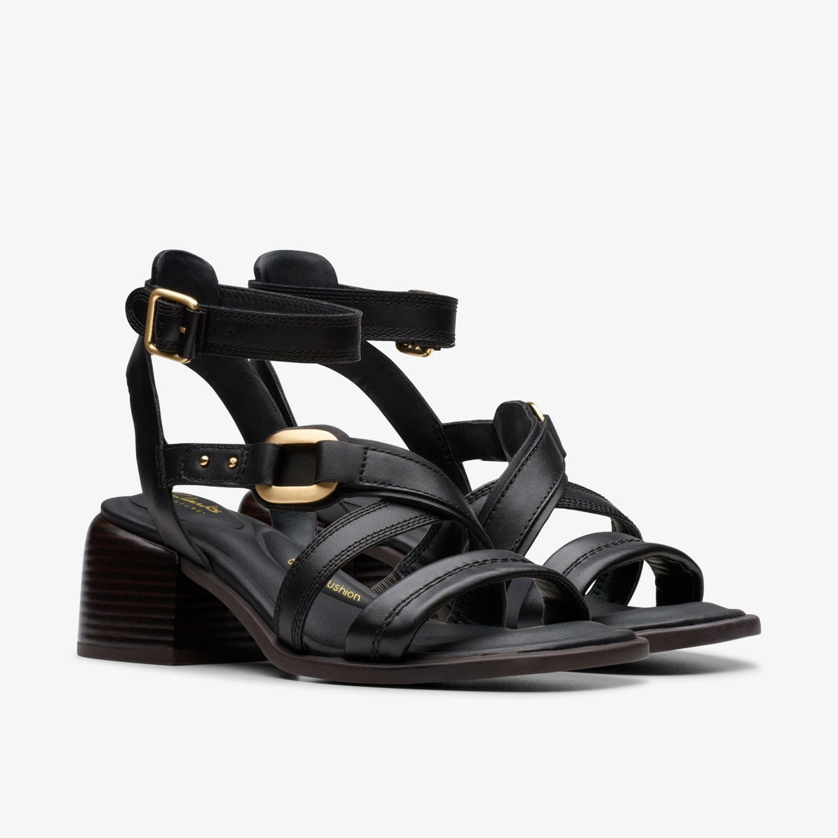 Clarks Morwyn Strap Black Leather