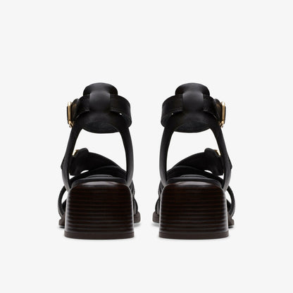 Clarks Morwyn Strap Black Leather